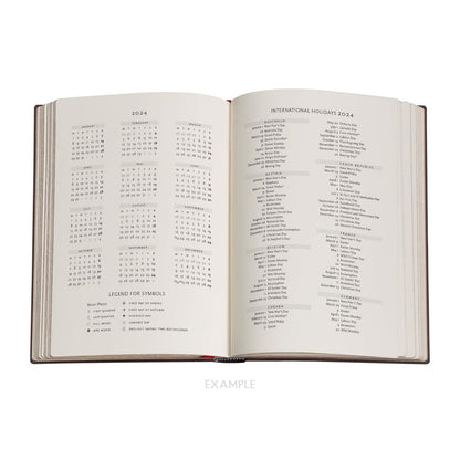 Oceania (Diamond Rosette) Midi 12-month Day-at-a-Time Dayplanner 2024