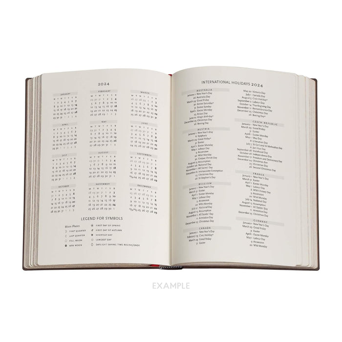 Anemone (William Kilburn) Midi Verso 12-month Dayplanner 2024