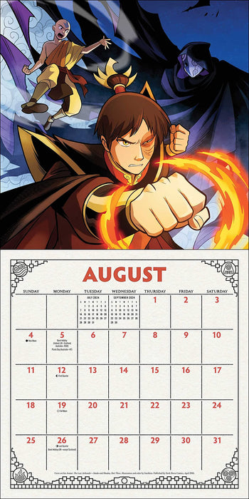 Avatar: The Last Airbender 2024 Collector's Edition Wall Calendar