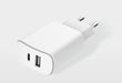 JUST GREEN Double Recyclable Home Charger USB A+C PD 37W (12+25W) Power Delivery White