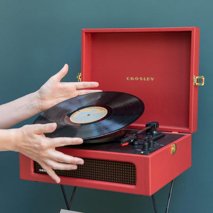 Crosley Voyager - Burgundy Red - 2 Way Bluetooth