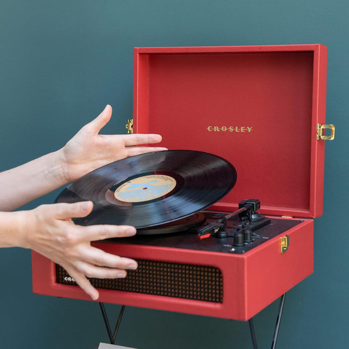 Crosley Voyager - Burgundy Red - 2 Way Bluetooth