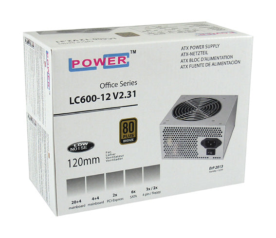 LC-Power LC600-12 V2.31 power supply unit 400 W 20+4 pin ATX ATX Grey