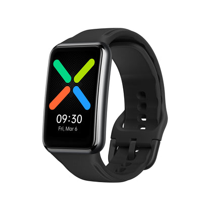 OPPO Watch Free – Smart Watch, AMOLED Curved Screen, 32g, Bluetooth 5.0, 5ATM Resistance, 230 mAh Battery, Fast Charge - Black