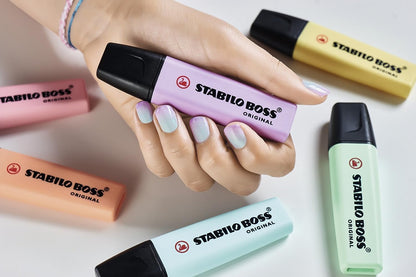 Highlighter - STABILO BOSS ORIGINAL Pastel - Pack of 1 - Pink Blush Pack of 1 Pink Blush