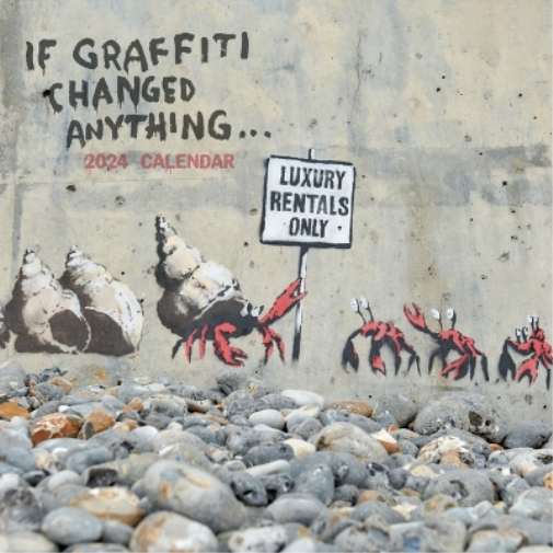 2024 Banksy If Graffiti Changed Anything Plastic Free Wall