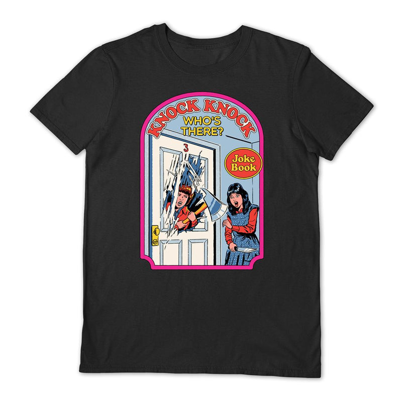 STEVEN RHODES - KNOCK KNOCK BLACK T-SHIRT