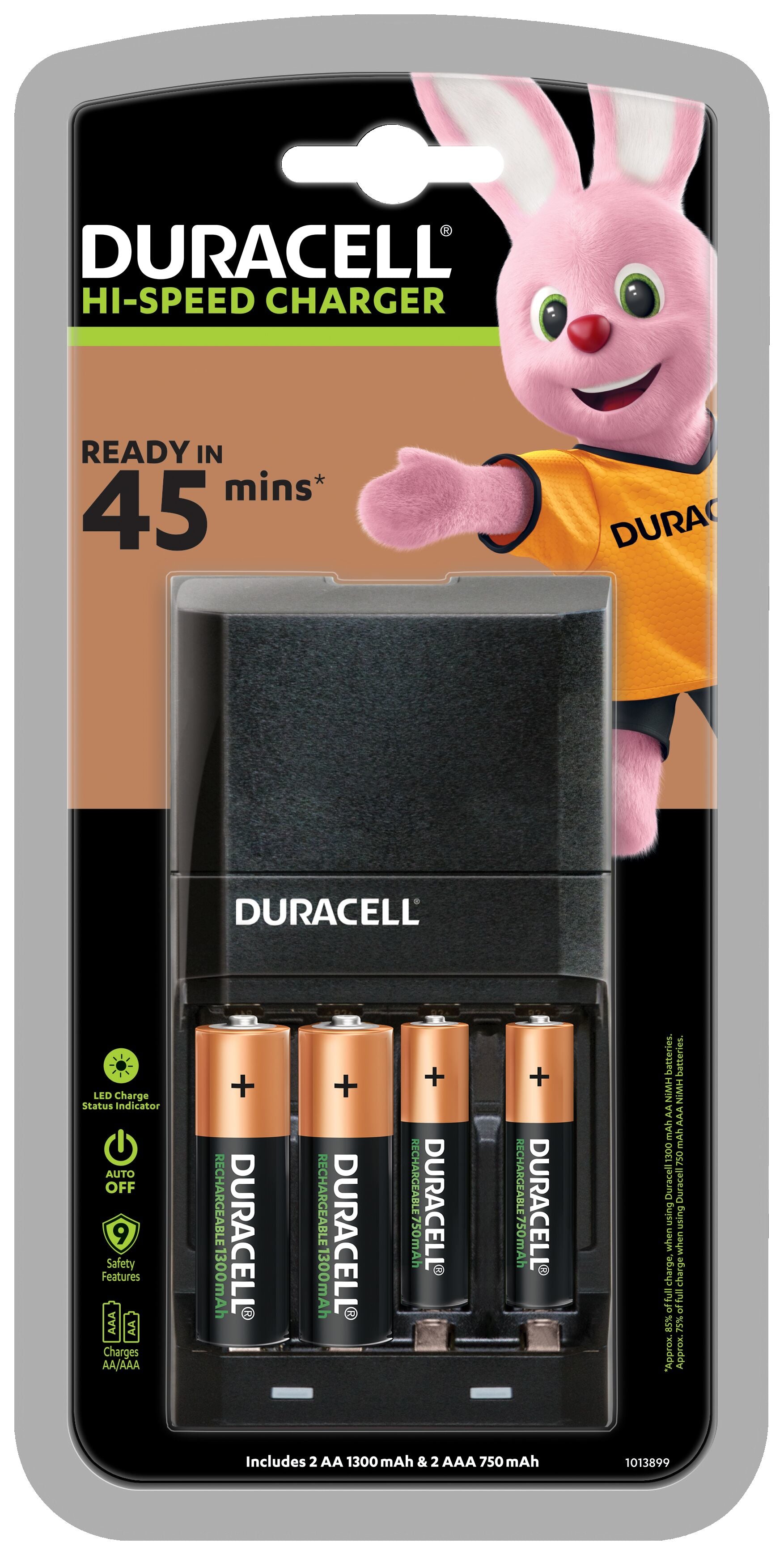 DURACELL Hi-Speed Akku-Schnellladegerat inkl. Akku