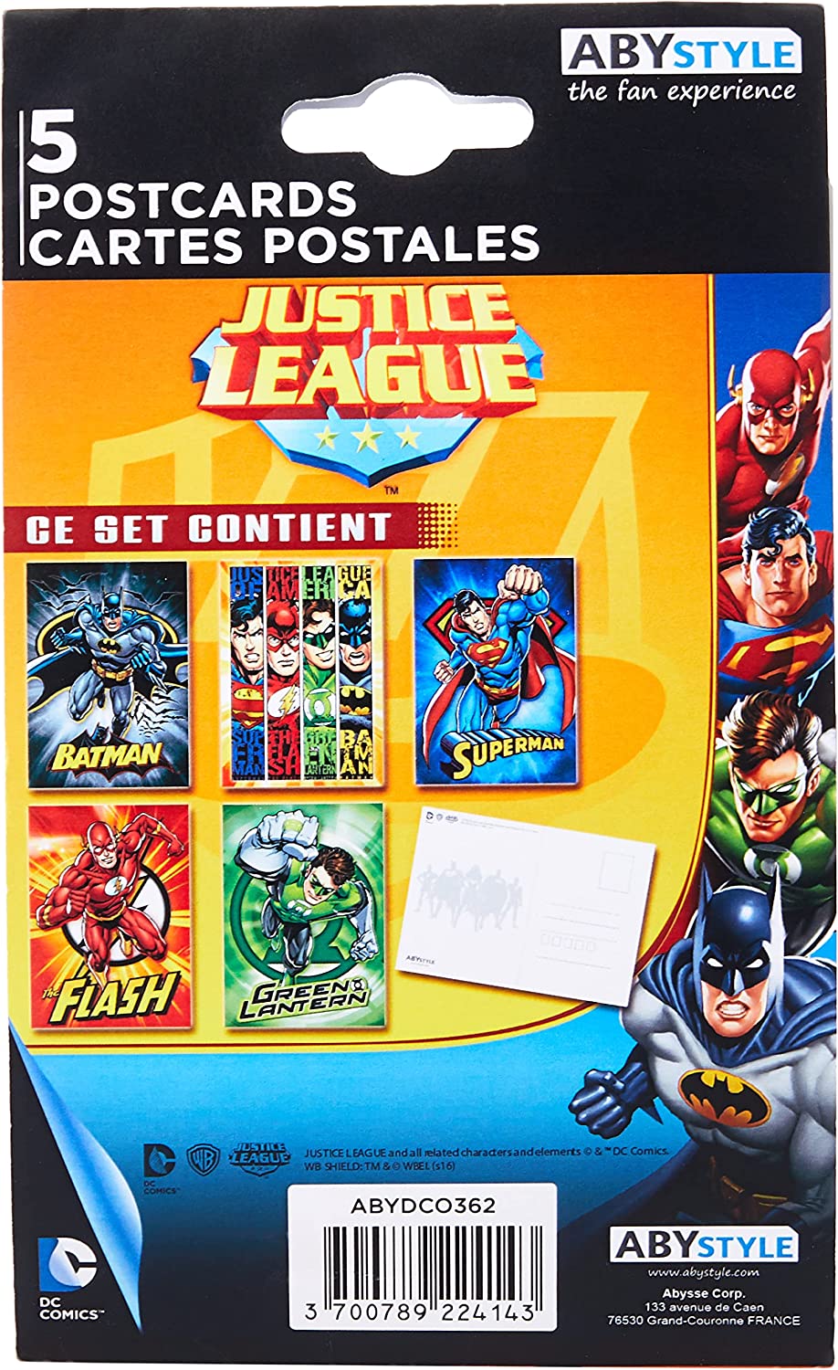 DC COMICS - Postcards - Set 1 (14,8x10,5)