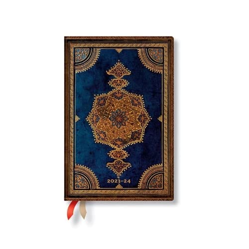 Safavid Indigo (Safavid Binding Art) Mini 18-month Dayplanner 2024