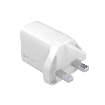 Mophie - Power Adapter - 30 Watt - Pd (24 Pin Usb-C) - White - United Kingdom