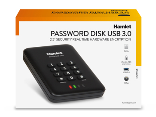 Hamlet HEXD25U3KK storage drive enclosure HDD/SSD enclosure Black 2.5"