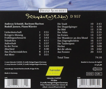 `Schubert: Schwanengesang, D. 957`