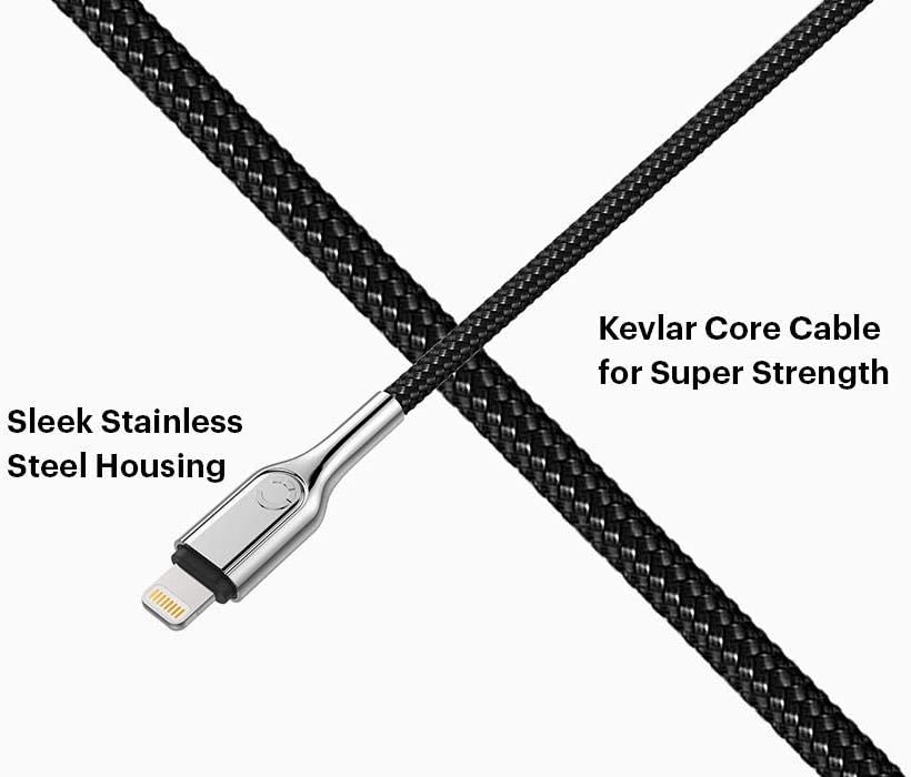 Armoured Cavo Lightning Usb-A 10Cm