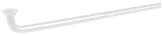 Alpina ACI Plain Gauge Silver Spokes - Box/144 - 268mm