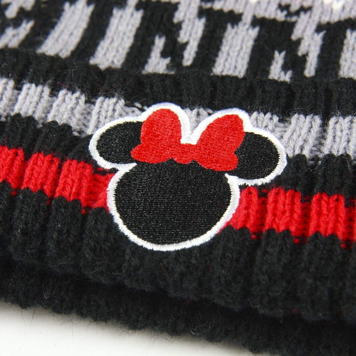 DISNEY - Bonnet Pompon - Jacquard Minnie