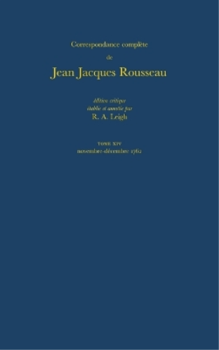 Correspondance complète de Rousseau 14