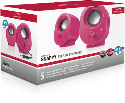 SPEEDLINK SNAPPY Pink Wired 4 W