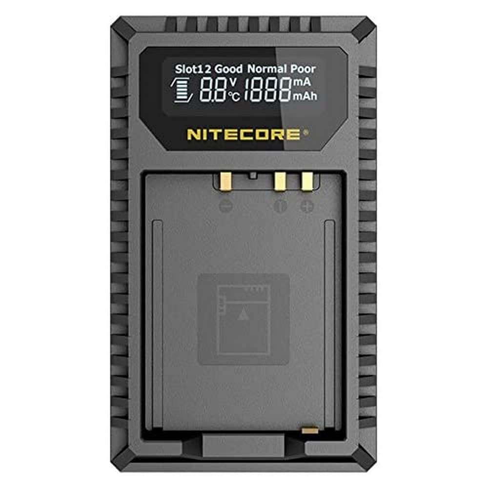 Nitecore Fx1 W126 Dual Slots Usb Fuji Charger Lcd