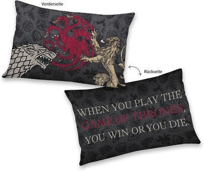 Game Of Thrones Soft Velboa Kissen Logos 30 x 50 c