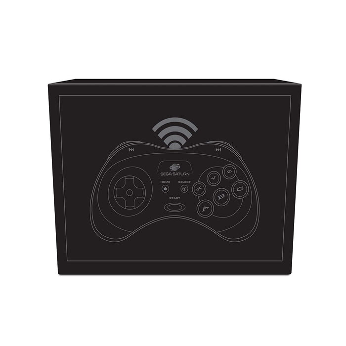 Retro-Bit Official SEGA Saturn Wireless Bluetooth Controller for PC, Switch, Mac, Steam, RetroPie, Raspberry Pi - Slate Grey