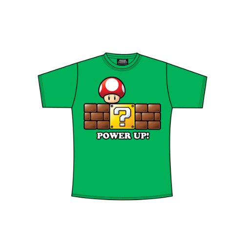 NINTENDO - T-Shirt Super Mario : Power Up Green (X