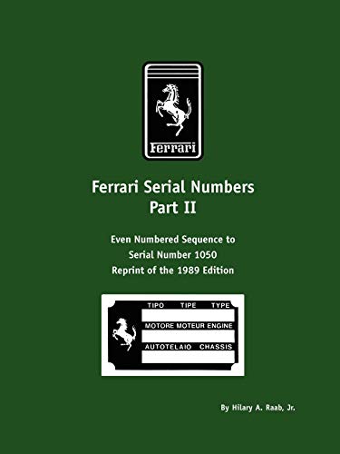 Ferrari Serial Numbers Part II
