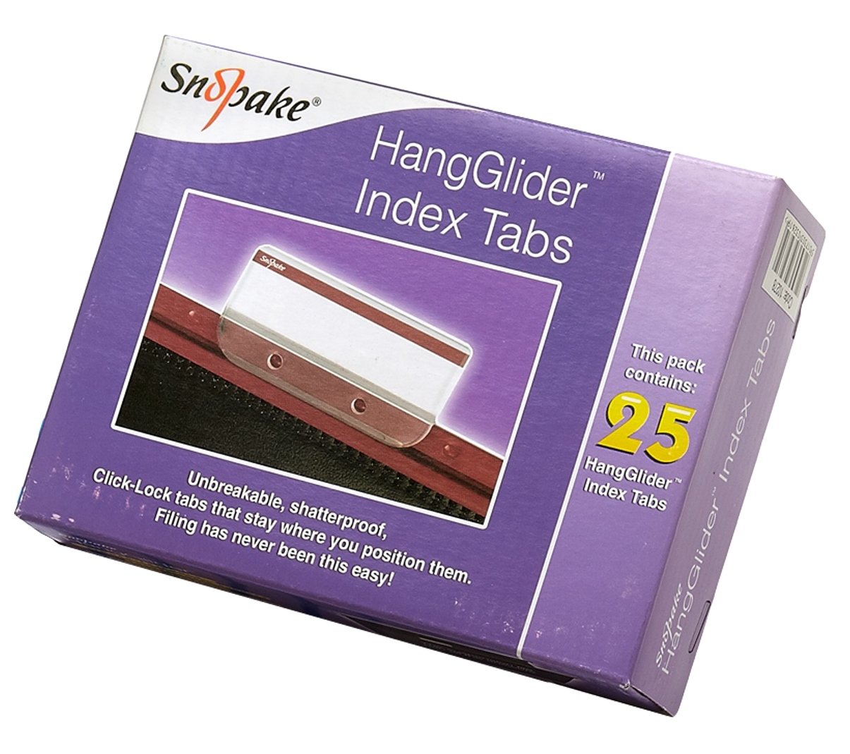 Snopake - Snopake HangGlider Suspension File Plastic Tabs Clear (Pack 25) - 10278