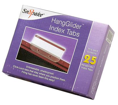 Snopake - Snopake HangGlider Suspension File Plastic Tabs Clear (Pack 25) - 10278