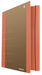 Cardboard Folder with Elastic Band DONAU Life 500gsm A4 Orange/Document Archiving/Type-3-flap/Kind-with Eraser/Material-Cardboard/Colour-Orange/Format-A4 / Weight (g/m2)-500