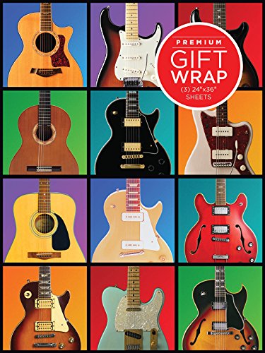 Hal Leonard Wrapping Paper - Guitar Retro Theme
