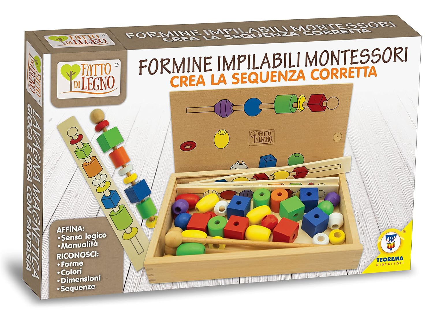 Teorema: Fatto Di Legno - Formine Montessori - Box