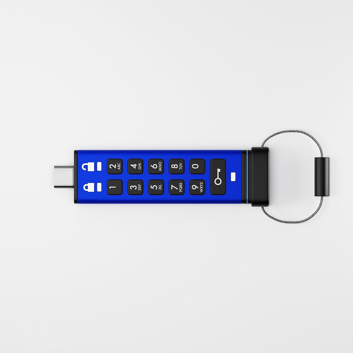 iStorage datAshur PRO+C 512GB | Secure USB Type-C Memory Stick | FIPS 140-3 Level 3 Pending | PIN Protected | Type C-A Adapter Included.