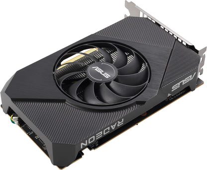 ASUS Phoenix AMD Radeon RX 6400 4GB GDDR6 Gaming Graphics Card (AMD RDNA 2, PCIe 4.0, 4GB GDDR6 memory, HDMI 2.1, DisplayPort 1.4a, Axial-tech fan design, Dual Ball Fan Bearings)