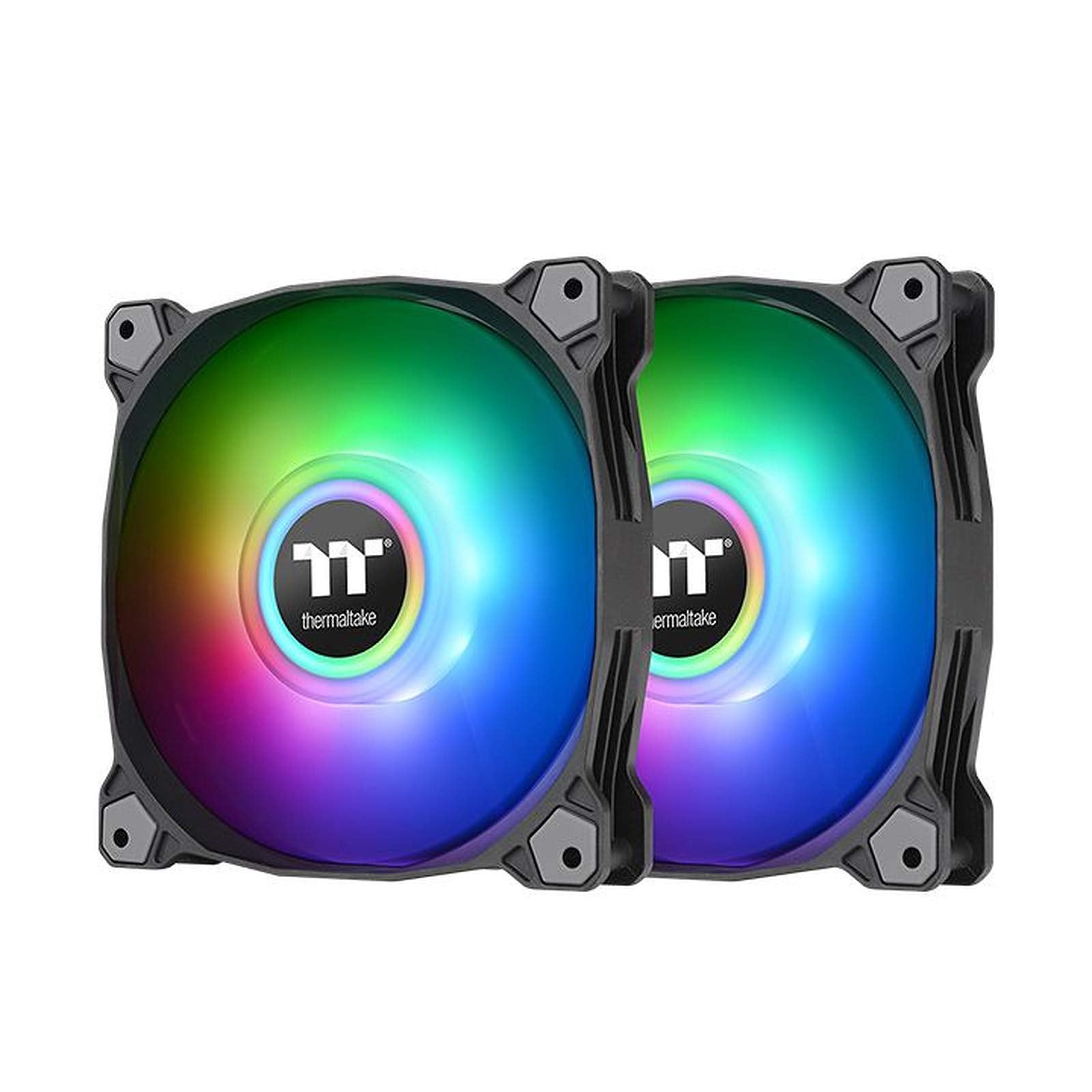 Thermaltake Pure Duo 12 ARGB Sync Radiator Fan (2-Fan Pack)-Black