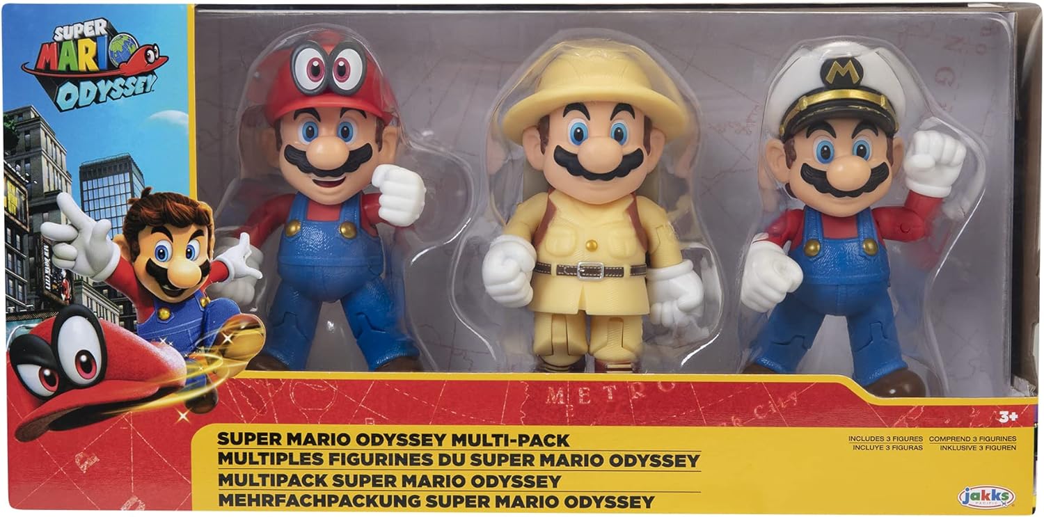 Super Mario 4 Mario Odyssey 3-Pack