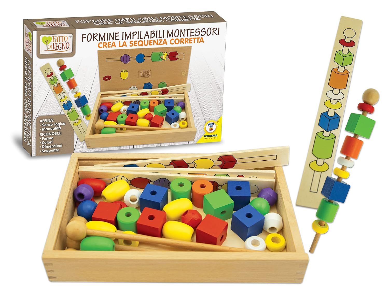 Teorema: Fatto Di Legno - Formine Montessori - Box