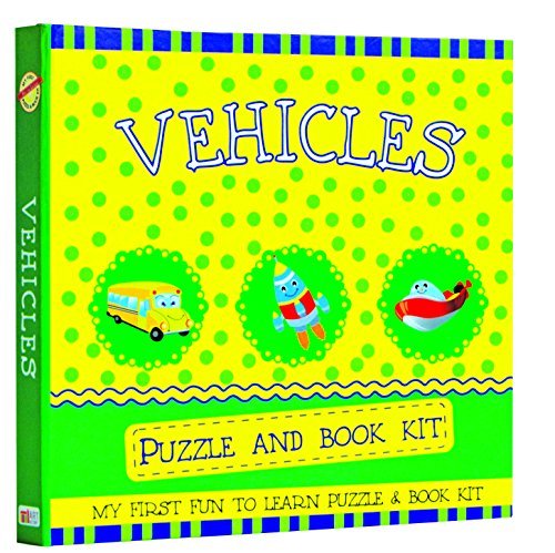 Puzzle & Book Kit: Vehicles