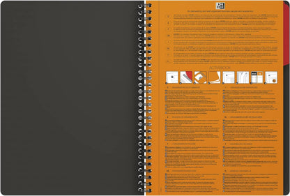 Oxford International Activebook Chequered B5 1 Stück Grey B5 Squared 5 x 5 mm