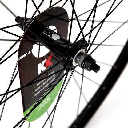 KX Hybrid 700C Singlewall Solid Axle Wheel Rim Brake (Front) - Silver