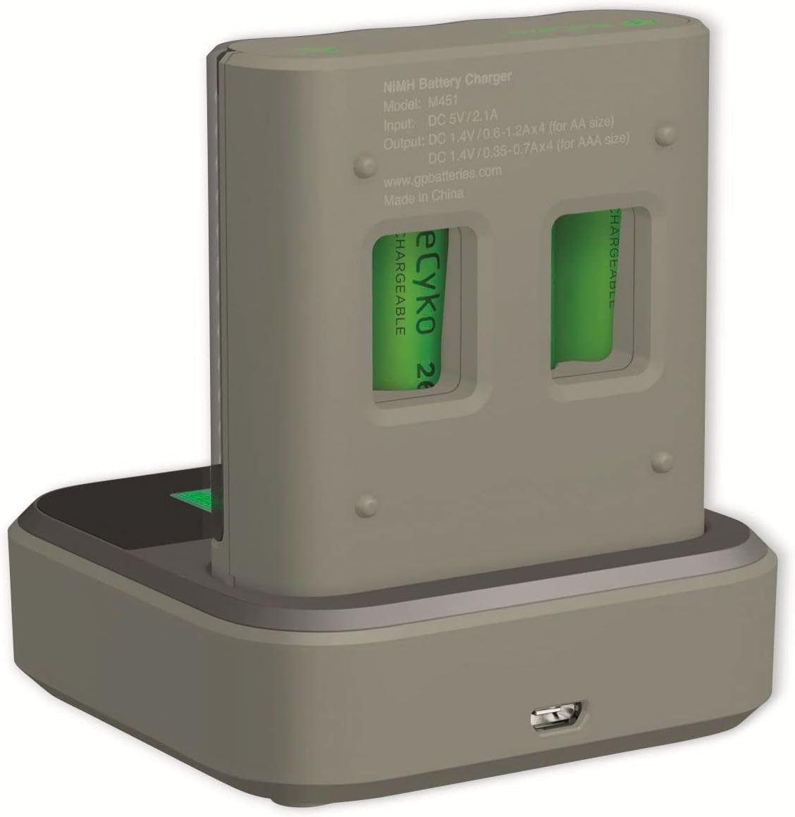 GP ReCyko USB-Akku-Ladegerat mit Docking Station