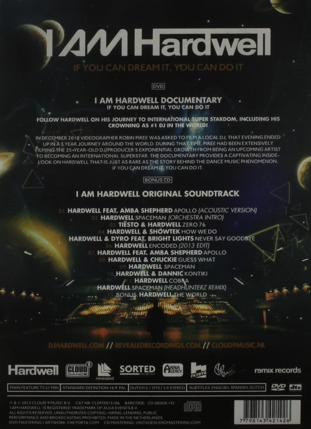 i am hardwell (dvd+cd) box set dvd Italian Import