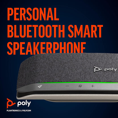 Polycom - Poly Sync 20 Bluetooth Universal USB A WW Speakerphone Full Duplex Audio Bass Reflex System Dual Passive Radiators for N