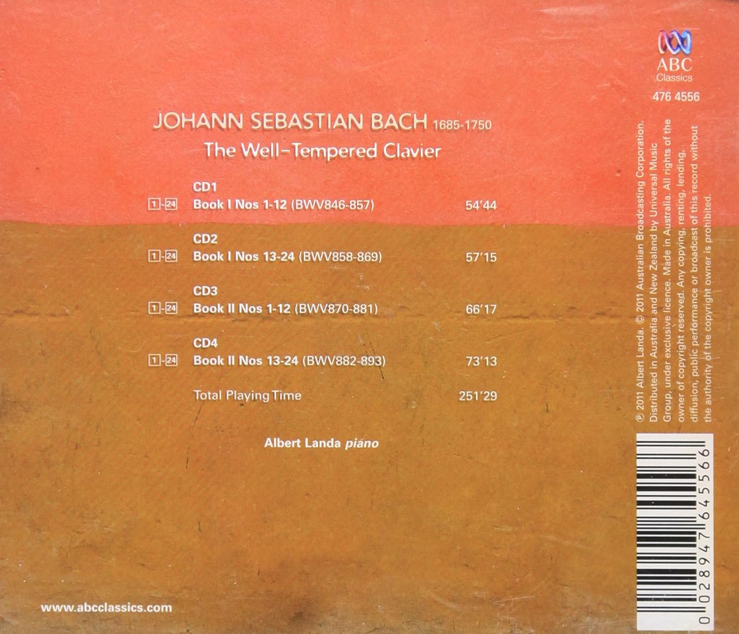 Bach: The Well Tempered Clavier