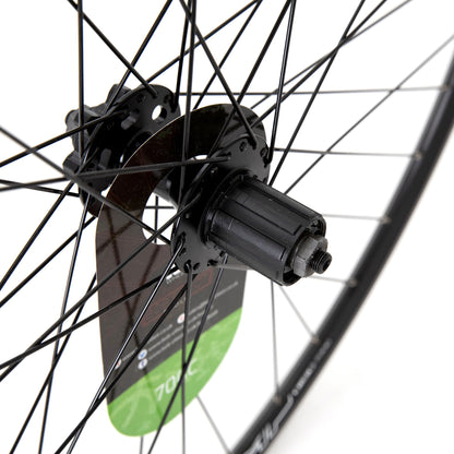 KX Road 700C Doublewall Q/R Wheel Cassette Disc Brake in Black (Rear)