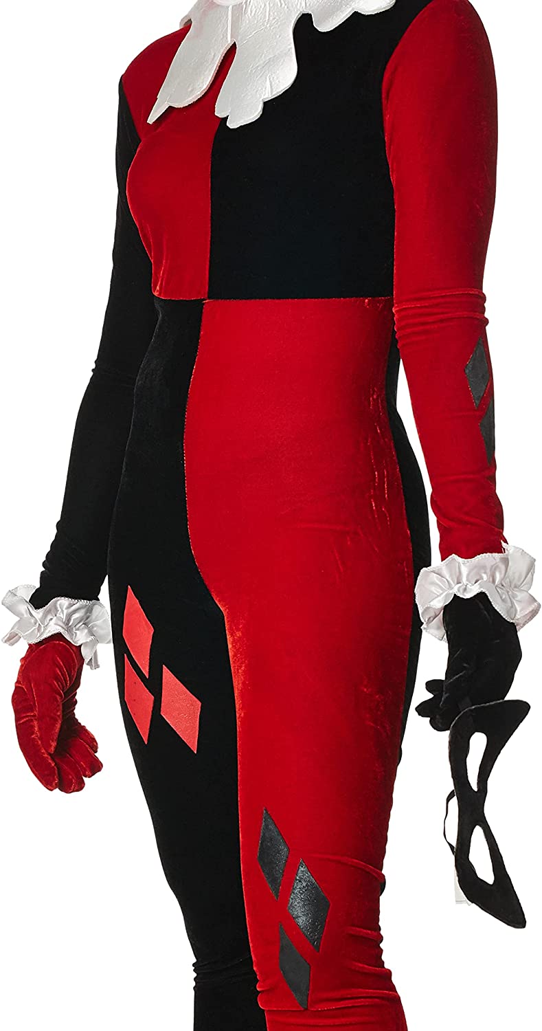 Rubie's 888102XS Official Super Villain Harley Quinn Jumpsuit Costume, Women's, X-Small