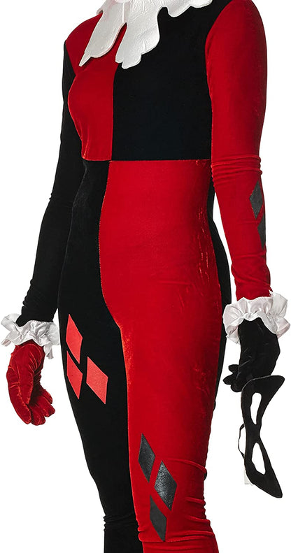Rubie's 888102XS Official Super Villain Harley Quinn Jumpsuit Costume, Women's, X-Small