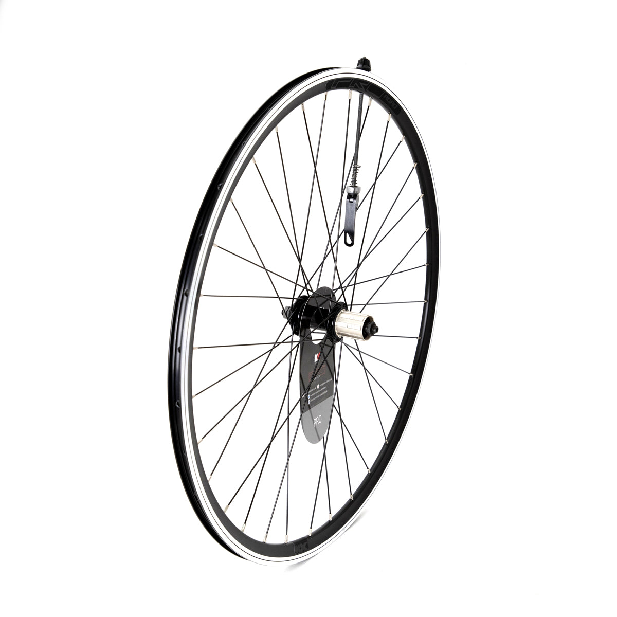 KX Pro Road 700C Q/R Sealed Bearing Wheel 10-11 Speed in Black - Front