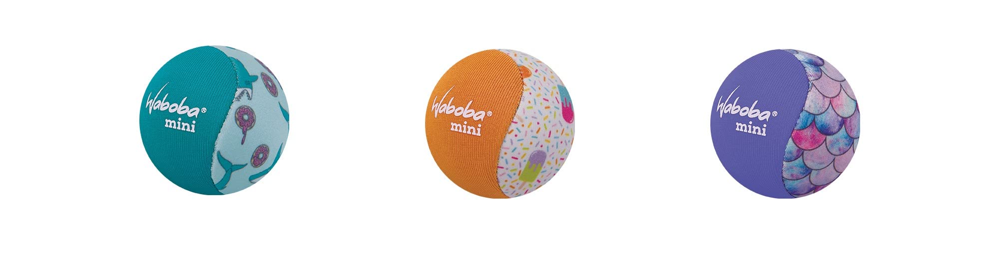 Waboba BALLE Mini – Diameter 50 mm – Noyau in Gel Elastomer and Couche Caoutchouc-Dessus Lycra – Boite Couleur