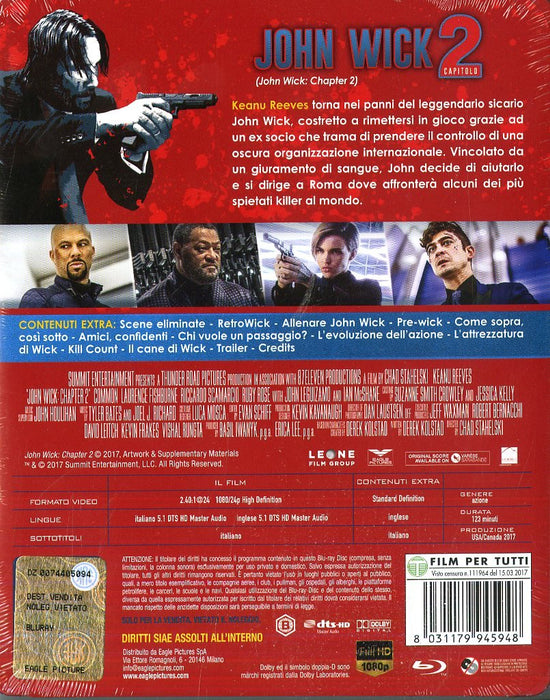 john wick - capitolo 2 (steelbook) - blu ray BluRay Italian Import